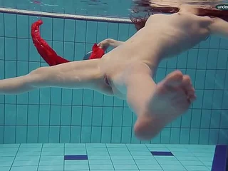 In flames Dressed teen swimming nearby the brush take a gander at opened