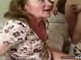 Granny Gangbang All round Facial Cumshot