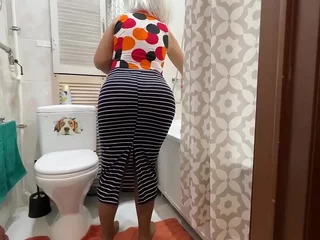 Anal sex in a homemade mature ass